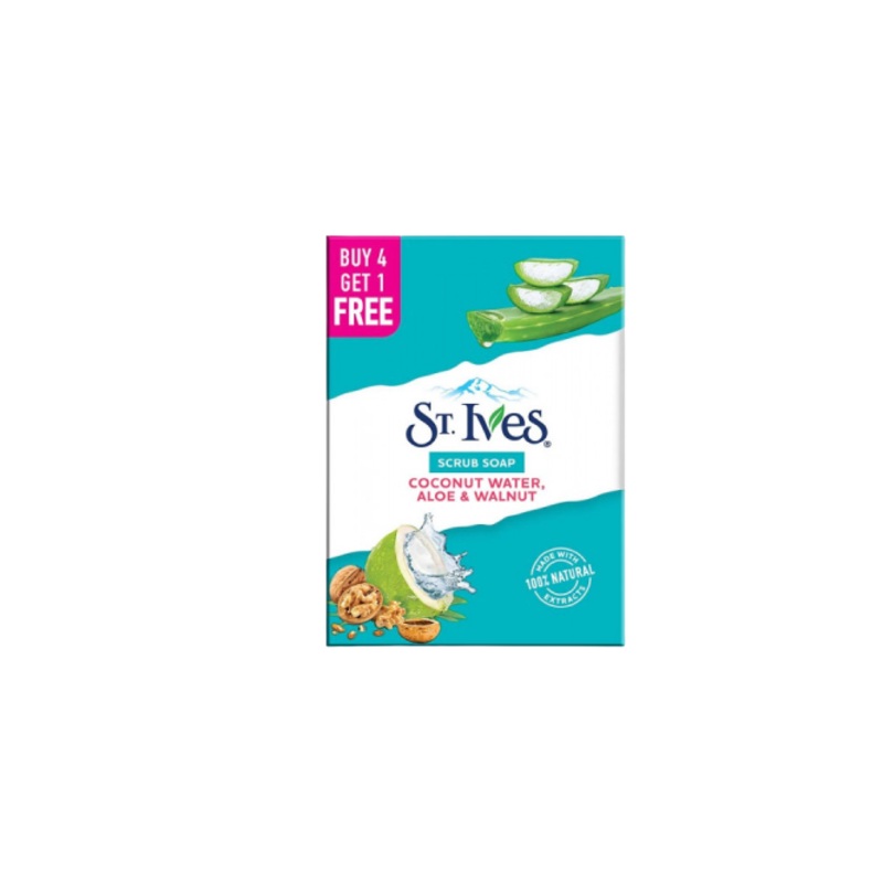 St Ives Scrub Soap Coconut Water, Aloe & Walnut
