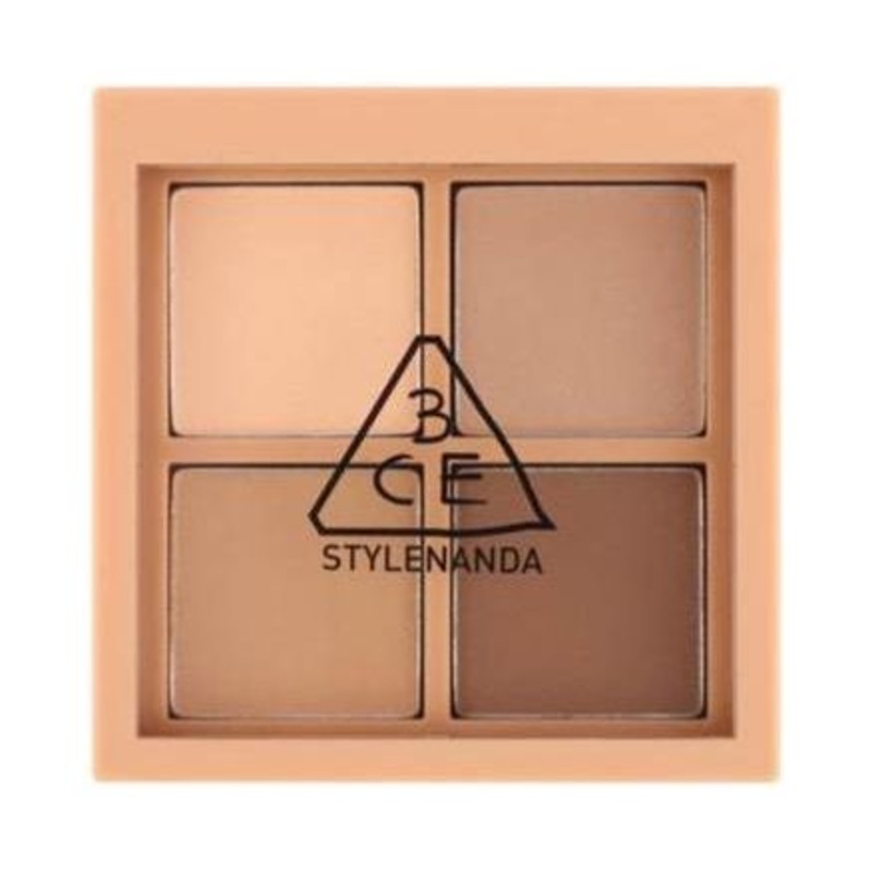 3CE Mini Multi Eye Color Palette  #Flat Call | Classic Matte Browns for Everyday Elegance
