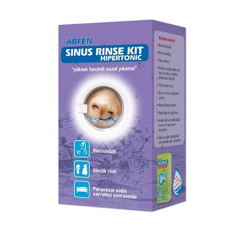 Abfen Sinus Rinse Kit Hipertonic – Effective Nasal Irrigation for Sinus Relief & Congestion