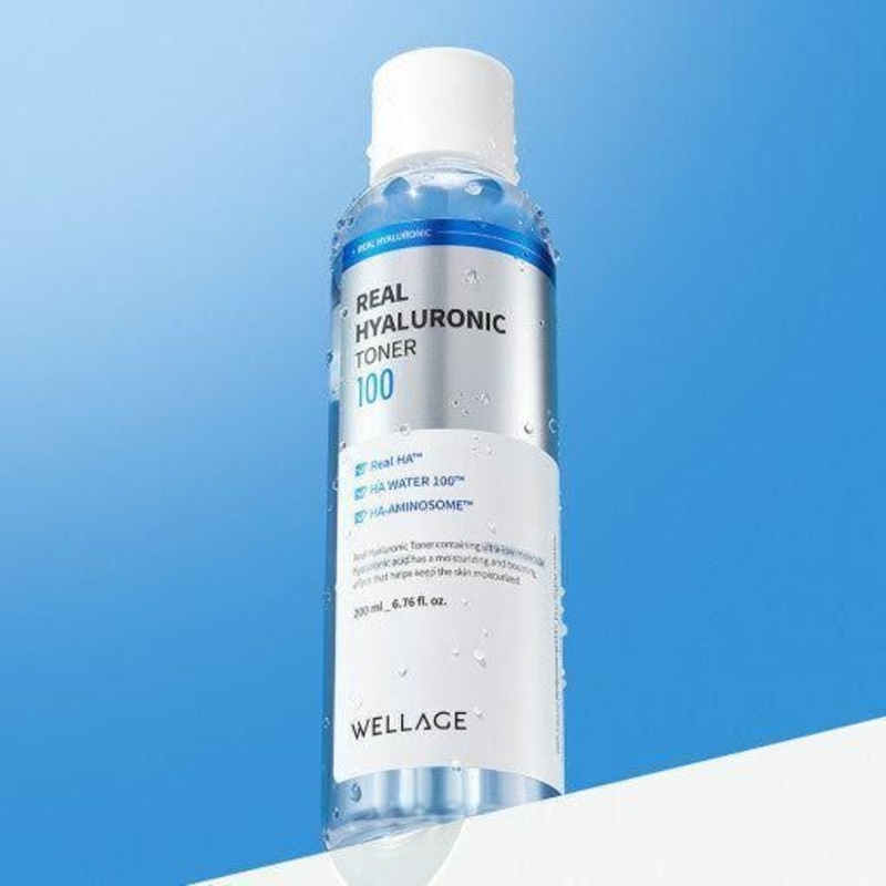 WELLAG Real Hyaluronic 100 Toner  200ml | Deep 20-Layer Hydration Boost