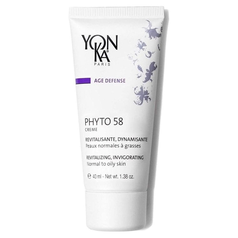 YonKa Paris Phyto 58 PNG (Normal to Oily Skin)  40ml  Revitalising Night Cream for Dull, Oily & Blemish-Prone Skin