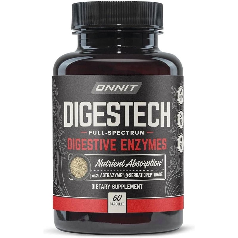 Onnit Labs Digestech – 60 Count | Professional-Grade Digestive Enzymes