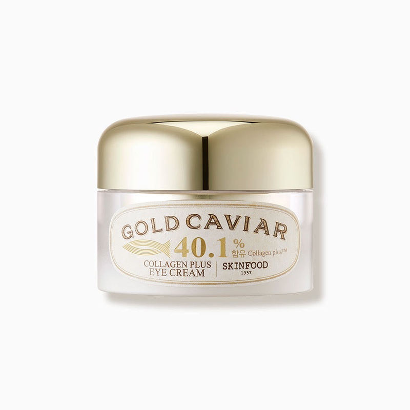 SKINFOOD Gold Caviar Collagen Plus Eye Cream  30g | Firming Anti-Wrinkle Eye Treatment with Collagen & Gold for Youthful Eyes