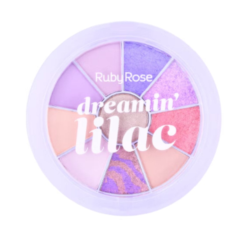 Ruby rose round eyeshadow and highlighter palette dreamin’ lilac #1 HB-1075