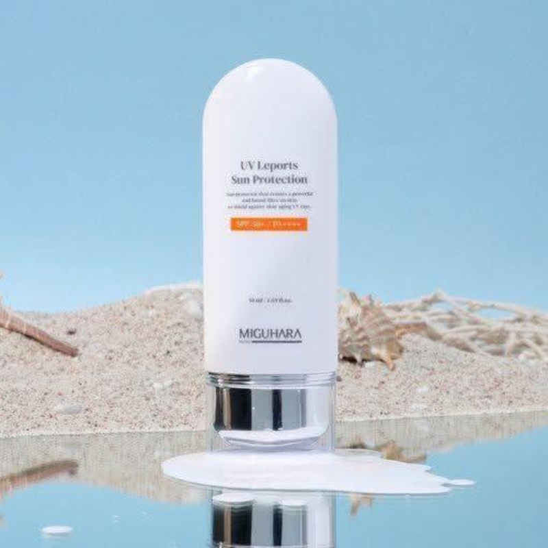 MIGUHARA UV Leports Sun Protection  Lightweight Broad Spectrum SPF50+ PA++++ Sunscreen | 50ml