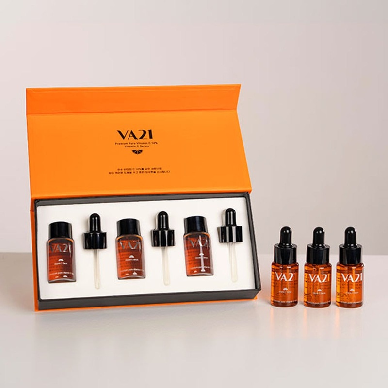 Relaco VA21 Premium Pure Vitamin C Serum Set  14ml x 3 Count | Whitening, Anti-Wrinkle & Antioxidant Skin Repair