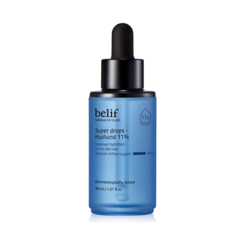 belif Super Drops  Hyalucid 11% 30ml | Intense Hydration & Antioxidant Boost