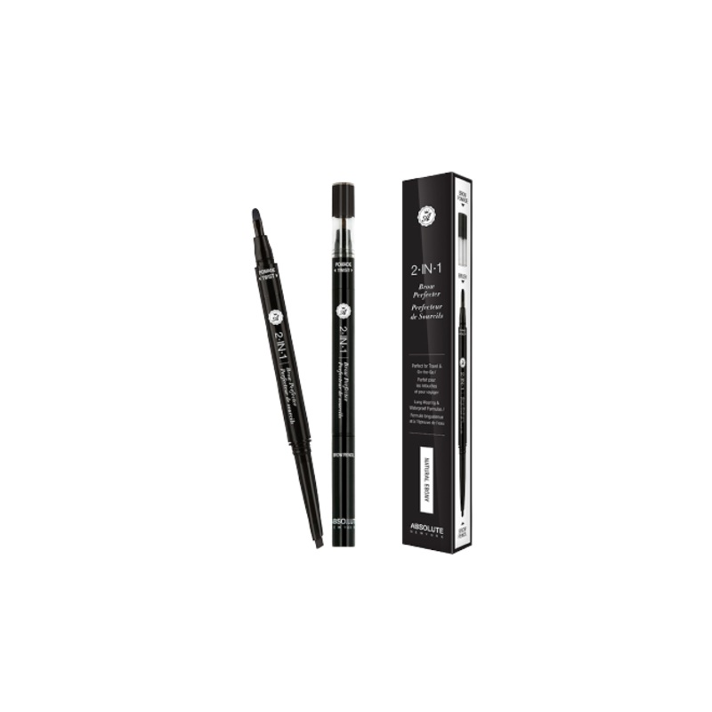 Absolute 2 In 1 Brow Perfecter Absolute 2 In 1 Brow Perfecter Natural Ebony
