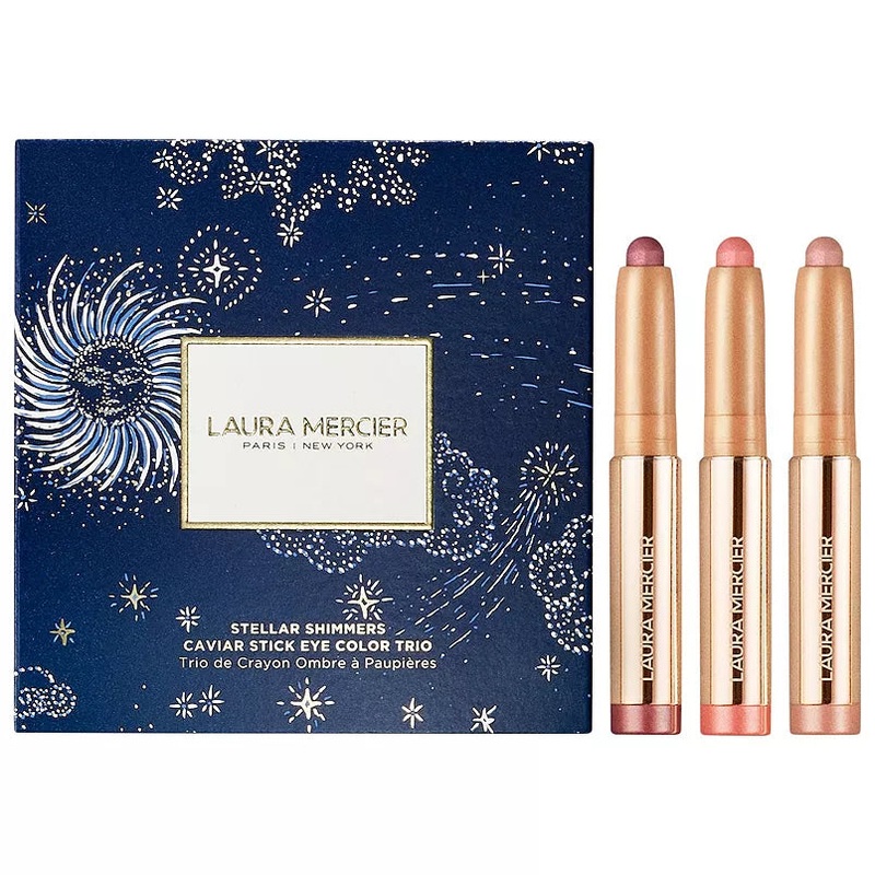 Laura Mercier Stellar Shimmer Caviar Stick Eye Color Trio $51 Value