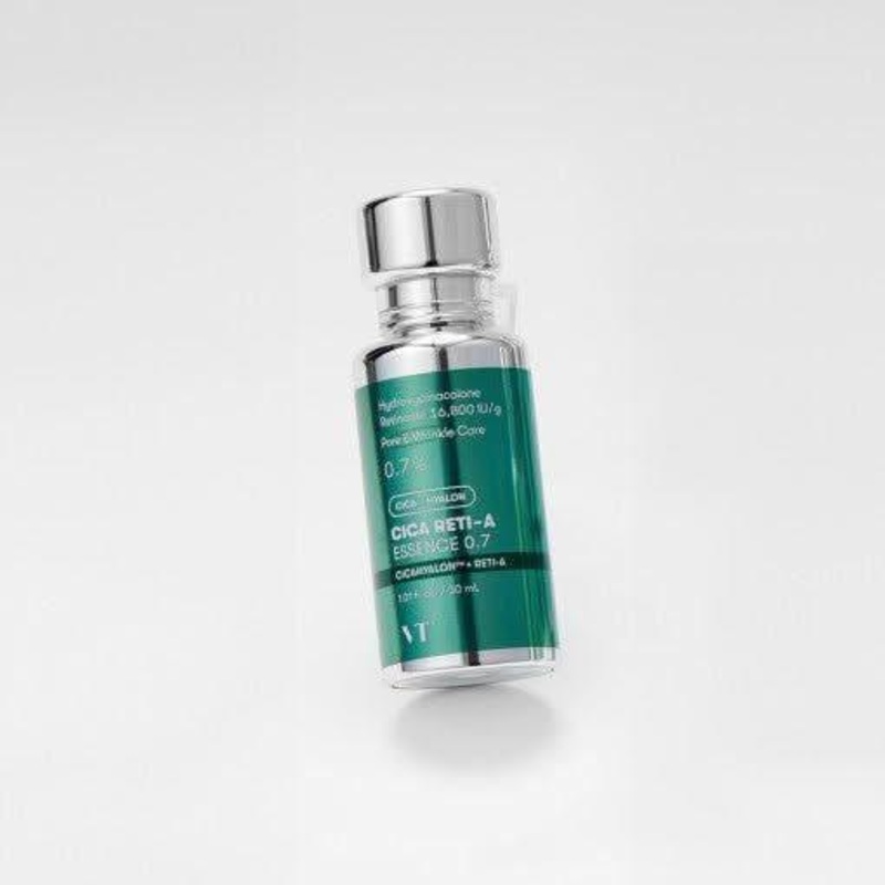 VT Cica Reti-A Essence 0.7  30ml | Pore-Tightening & Wrinkle-Reducing Essence with Retinoid, Cica & Peptides
