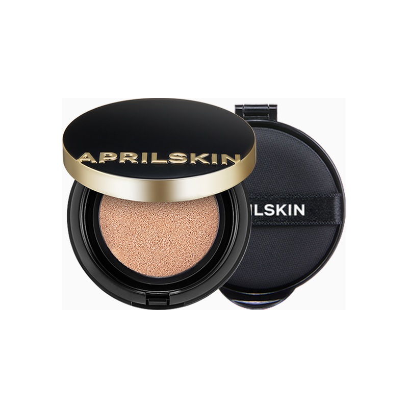 APRILSKIN Magic Snow Cushion SPF50+ PA+++ Set  15g + 15g Refill | Flawless Coverage & Hydration #19 Fair Beige