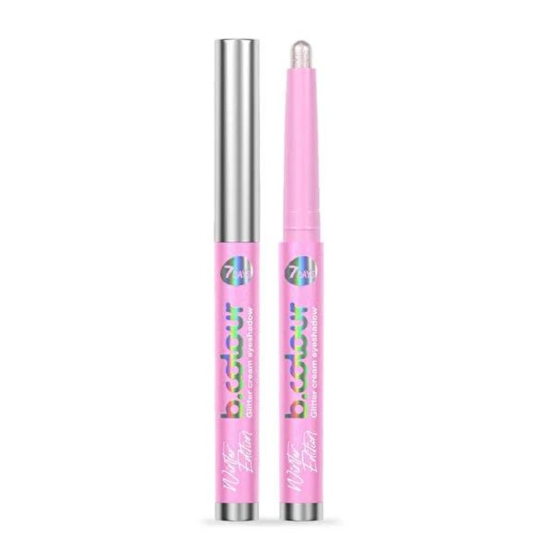 7Days B.Colour Prosecco Shimmer Cream Eyeshadow Stick – Vegan, Long Lasting Glitter Eyeshadow for Holographic Sparkle