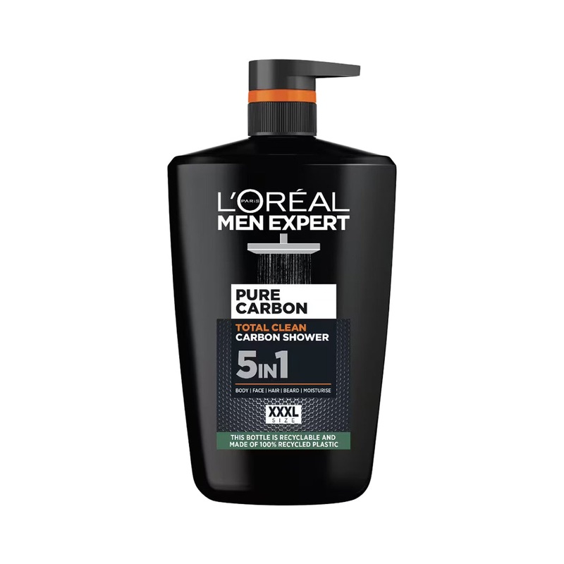 L’Oreal Men Expert Pure Carbon Total Clean 5 In 1 Shower Gel 1L