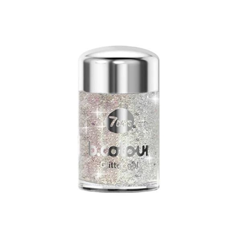 7Days B.Colour Dear Santa Holographic Glitter Gel: Vegan Face & Body Shimmer for Party Makeup & Sparkling Cosmetics