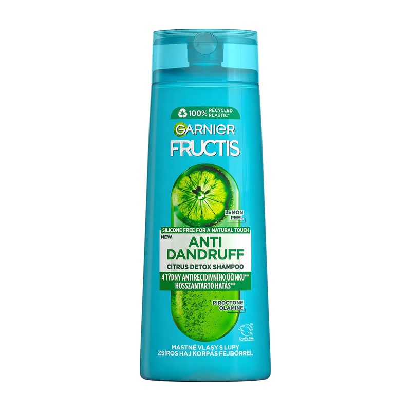 Garnier Fructis Anti-Dandruff Citrus Detox shampoo, 250 mL