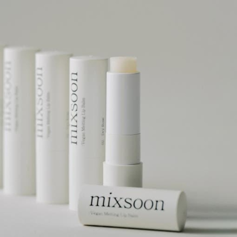 Mixsoon Vegan Melting Lip Balm  4.1g | Ultra-Hydrating, Glossy Lip Care 01. Clear