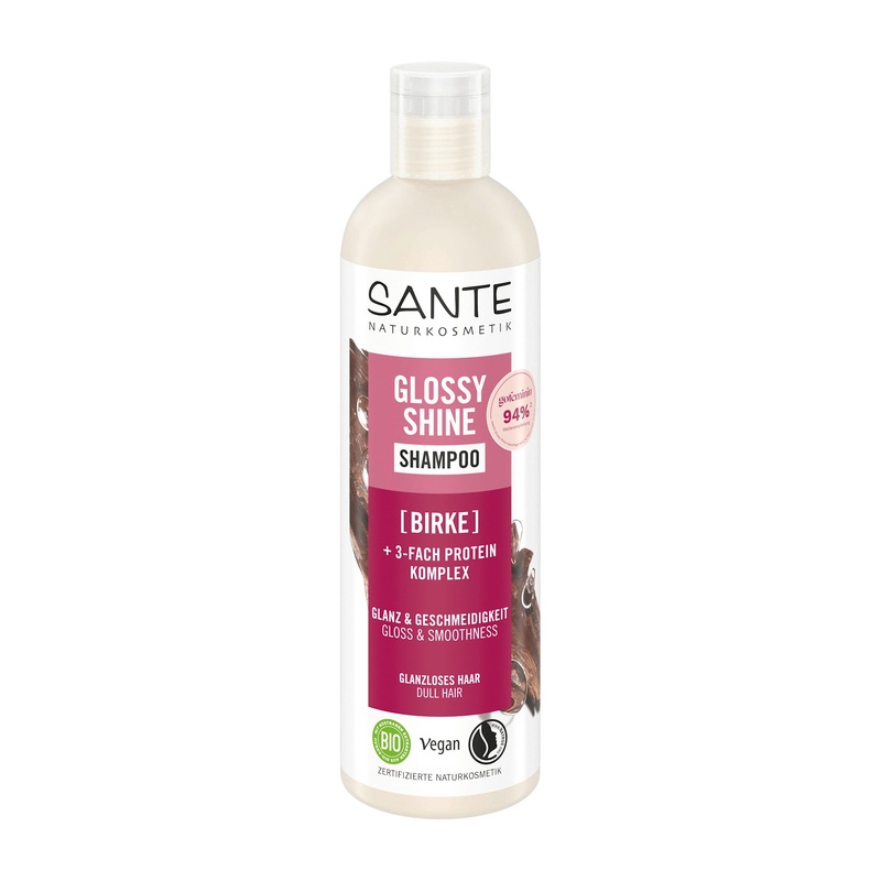 SANTE NATURKOSMETIK Glossy Shine shampoo, 250 mL