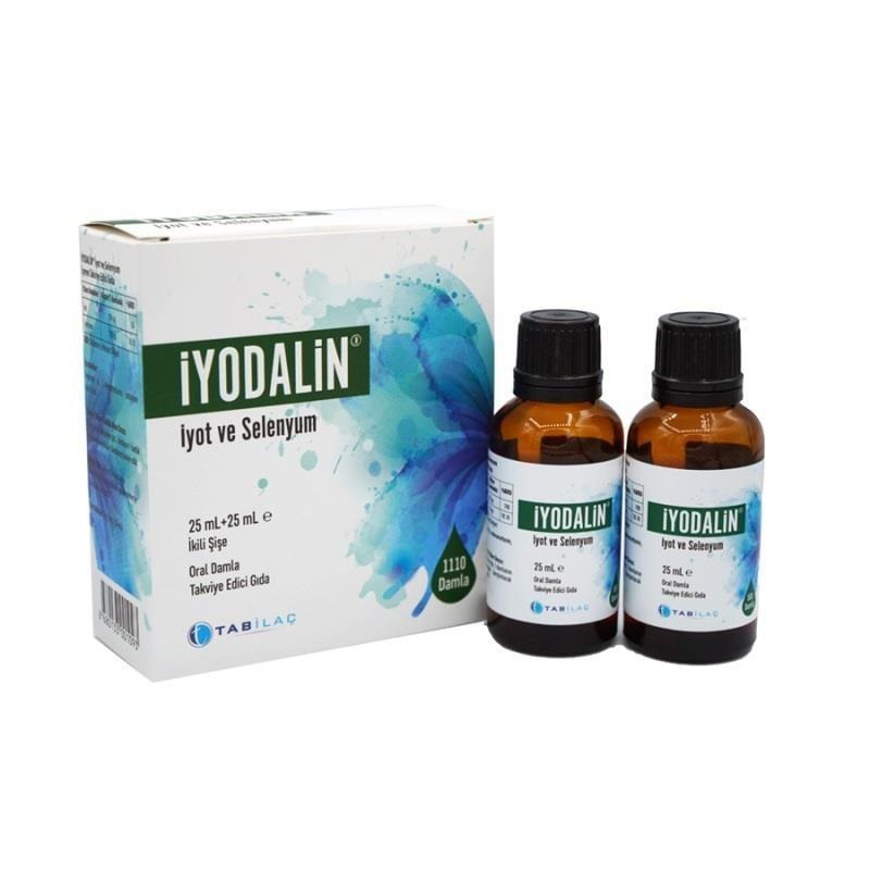 _yodalin Iodine and Selenium Supplement Drops: Supports Thyroid & Immunity – Double Pack (2 x 25ml)