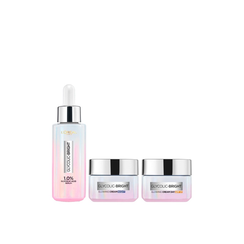 -20% L’Oreal glycolic bright day + night cream + serum