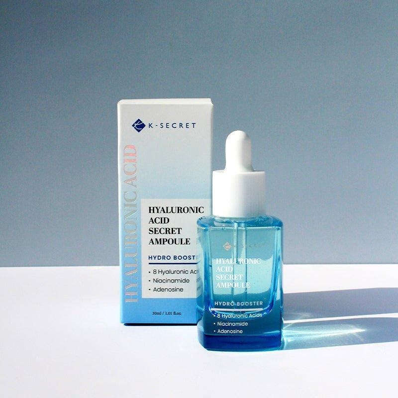 K-SECRET Hyaluronic Acid Secret Ampoule  30ml | 8-Layer Hydration with Niacinamide & Panthenol for Radiant, Dewy Skin