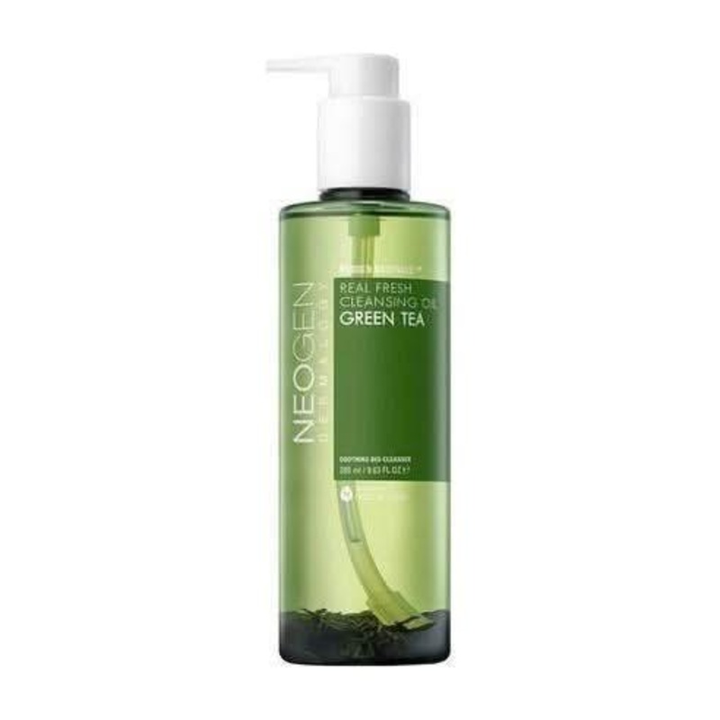 NEOGEN Dermalogy Real Fresh Cleansing Oil Green Tea  285ml | Antioxidant-Rich Makeup Remover for Sensitive Skin