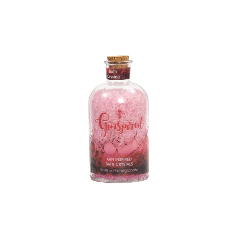 Ginspiral Bath Crystal Rose And Pomegranate