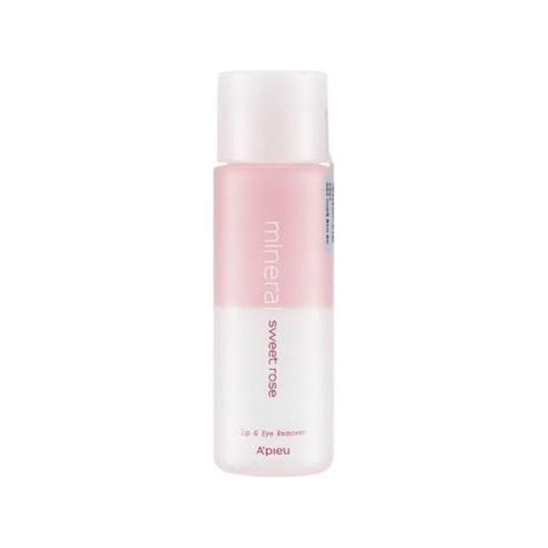 A’pieu Mineral Lip & Eye Remover Sweet Rose – 100ml  Gentle & Moisturizing Makeup Remover