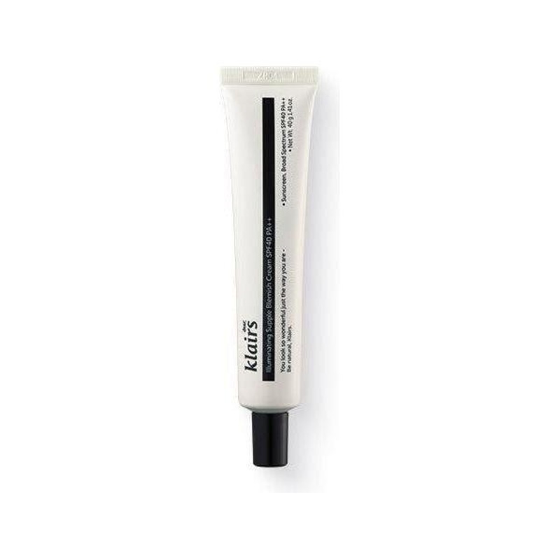 Dear Klairs Illuminating Supple Blemish Cream  40g | Hydrating BB Cream with Natural Coverage & SPF40 PA++