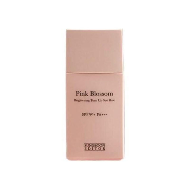 SUNGBOON EDITOR Pink Blossom Brightening Tone Up Sun Base  30ml | 4-in-1 SPF50+ Primer, Foundation & Glow Enhancer 30ml