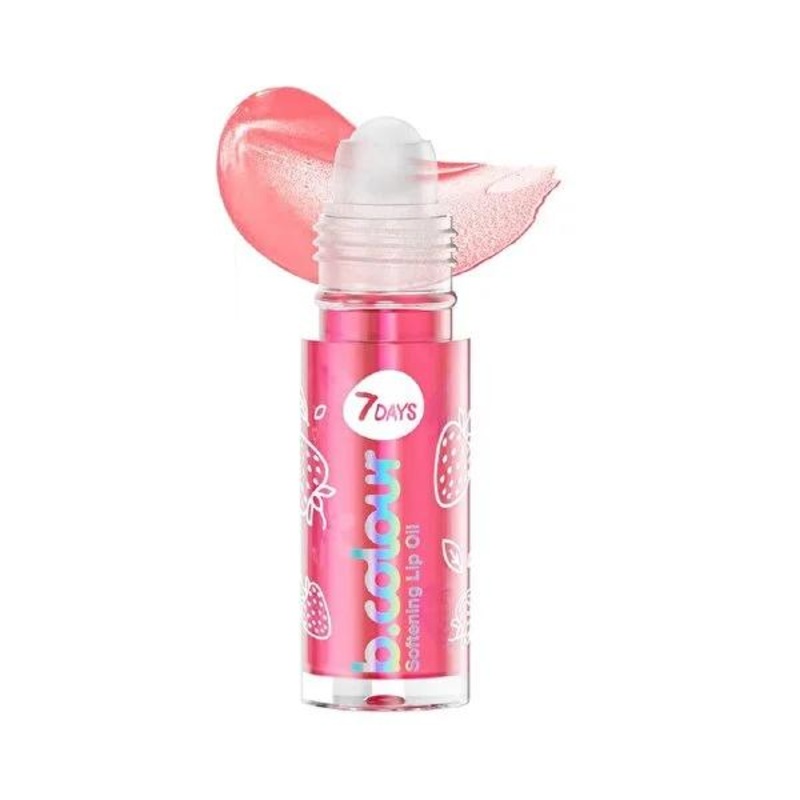 7Days B.Colour Vegan Lip Care – Moisturizing Strawberry Lip Oil for Dry Lips