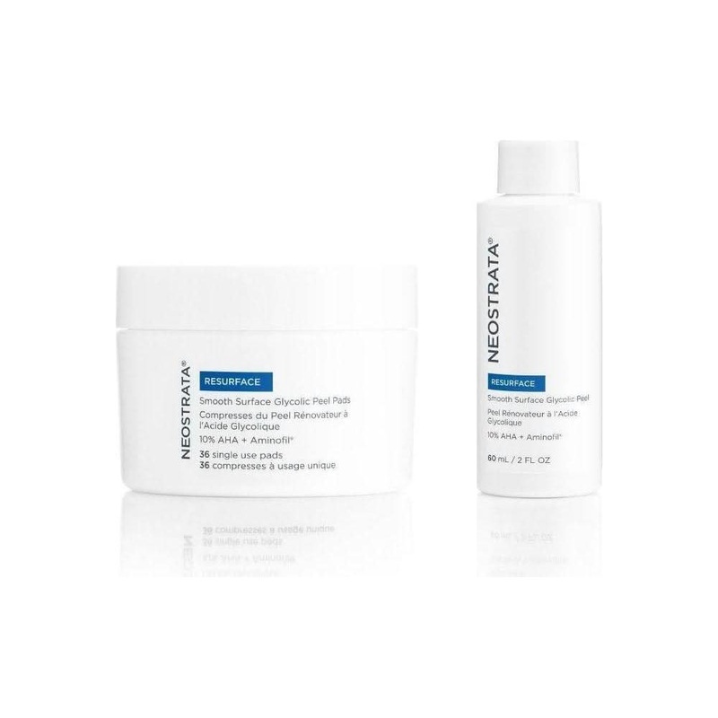 NeoStrata Resurface  Smooth Surface Daily Peel | 36 Pads + Glycolic Acid Peel Solution for Smoother, Brighter Skin