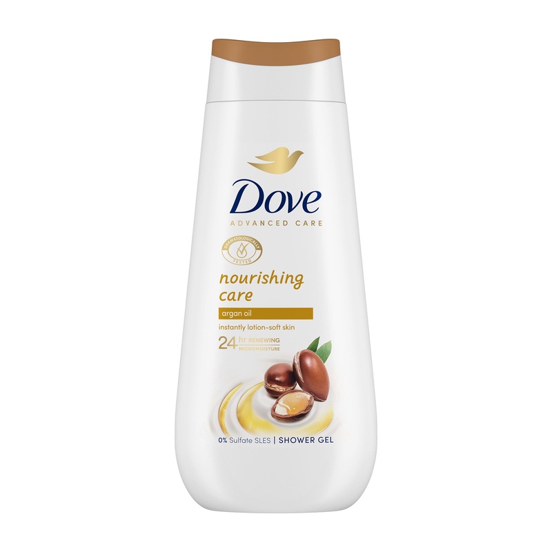 Dove Advanced Care Nourishing Care shower gel, 225 mL