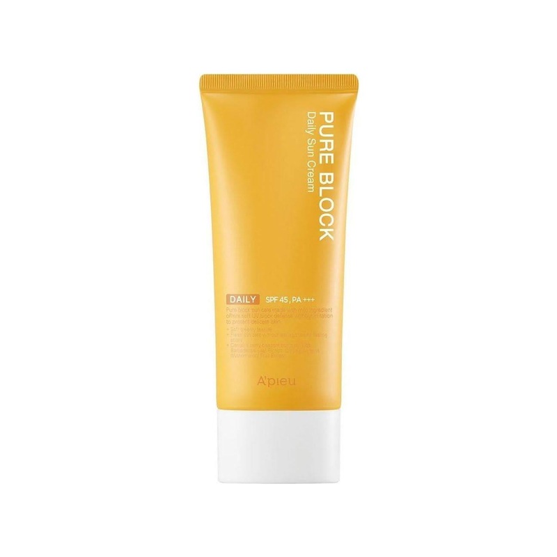 A’pieu Pure Block Daily Sun Cream SPF45/PA+++  100ml | Lightweight, Matte-Finish Daily Sun Protection