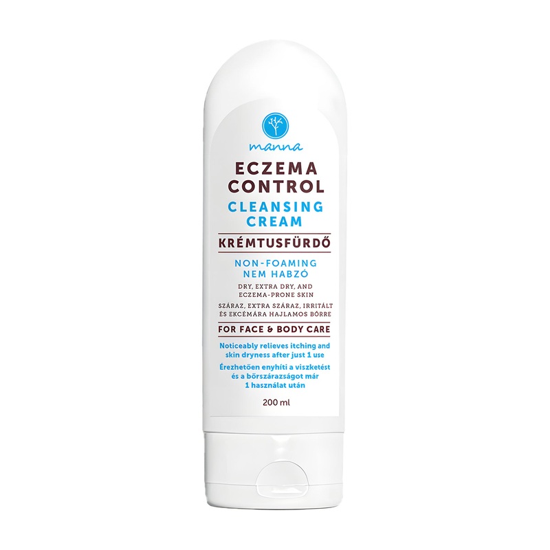 Manna Eczema Control shower cleansing cream for face and body, 200 mL