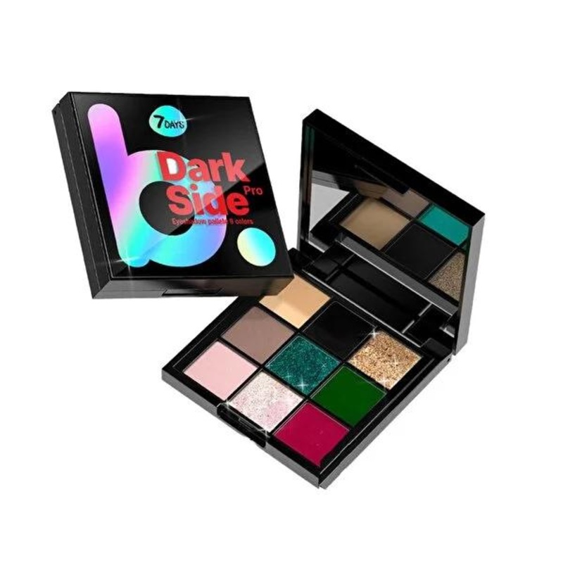 7Days B.Colour Black Mamba Eyeshadow Palette: Intense Pigment, Long-Lasting, Blendable Dark Eye Makeup