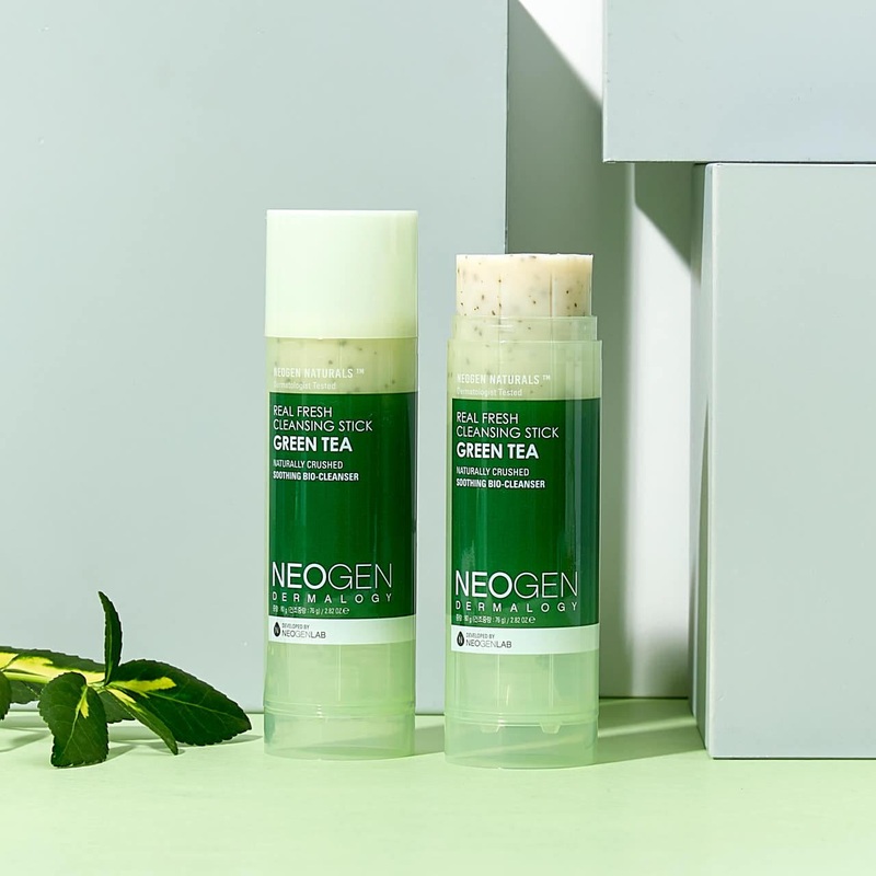 NEOGEN Dermalogy Real Fresh Cleansing Stick Green Tea  80g | Gentle, Travel-Friendly Daily Cleanser