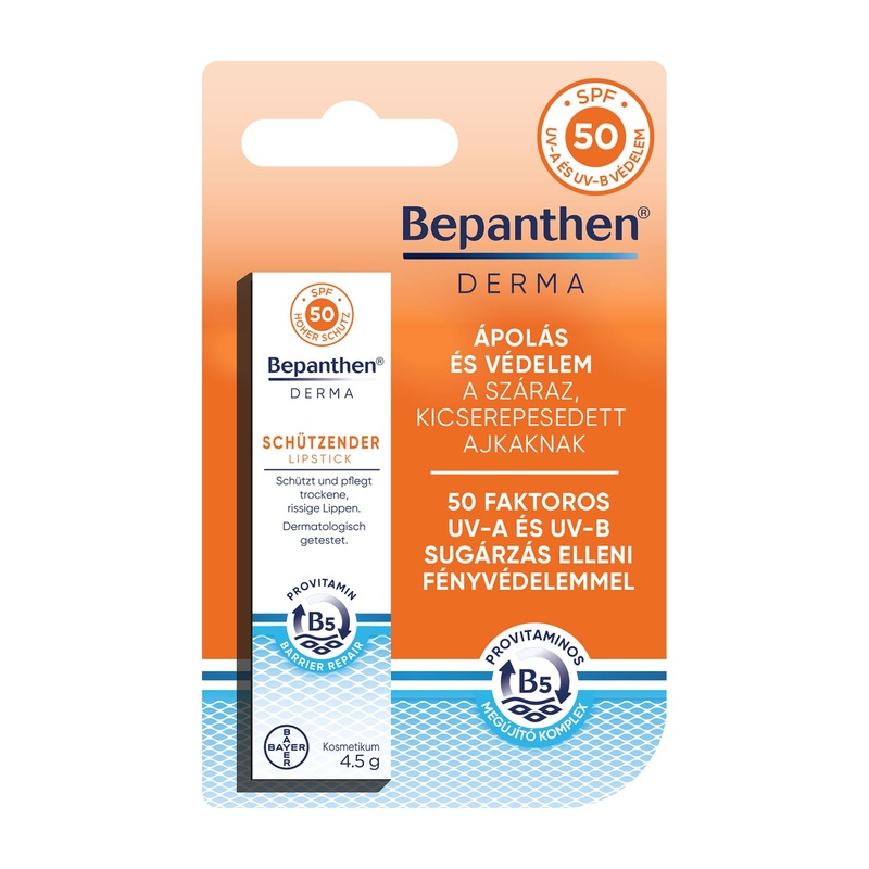Bepanthen Derma SPF50 lip balm, 4.5 g