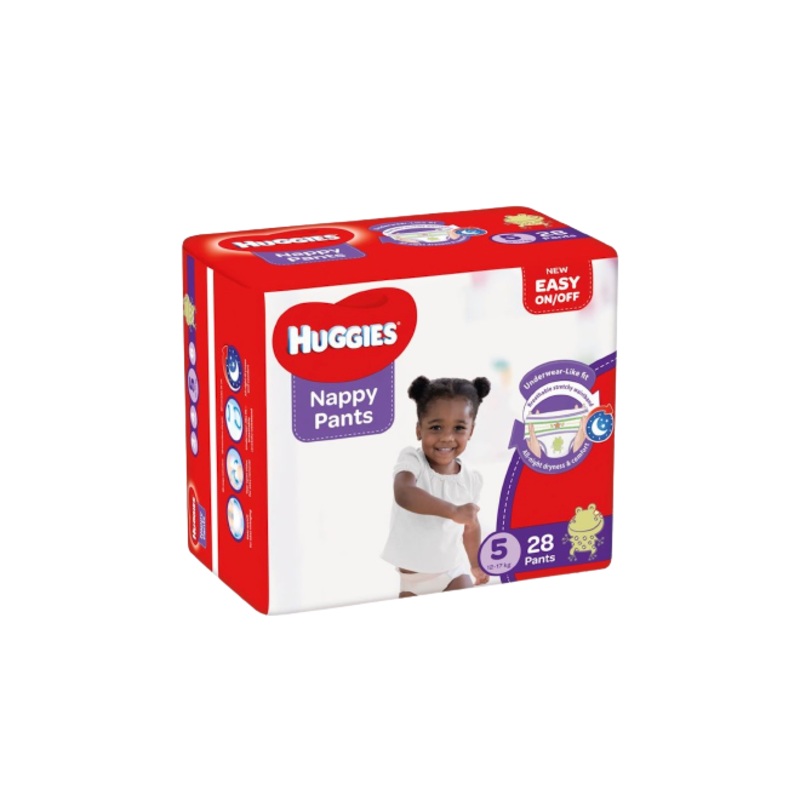Huggies Nappy Pants 5 12-17 28Pants