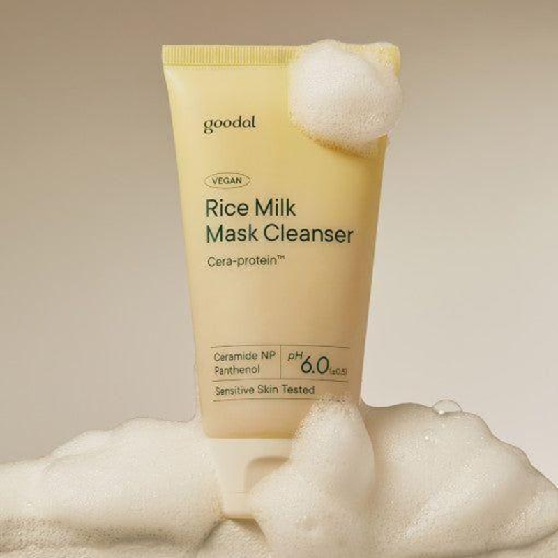 goodal Vegan Rice Milk Mask Cleanser  150ml | Gentle Cleansing & Nourishing Face Pack