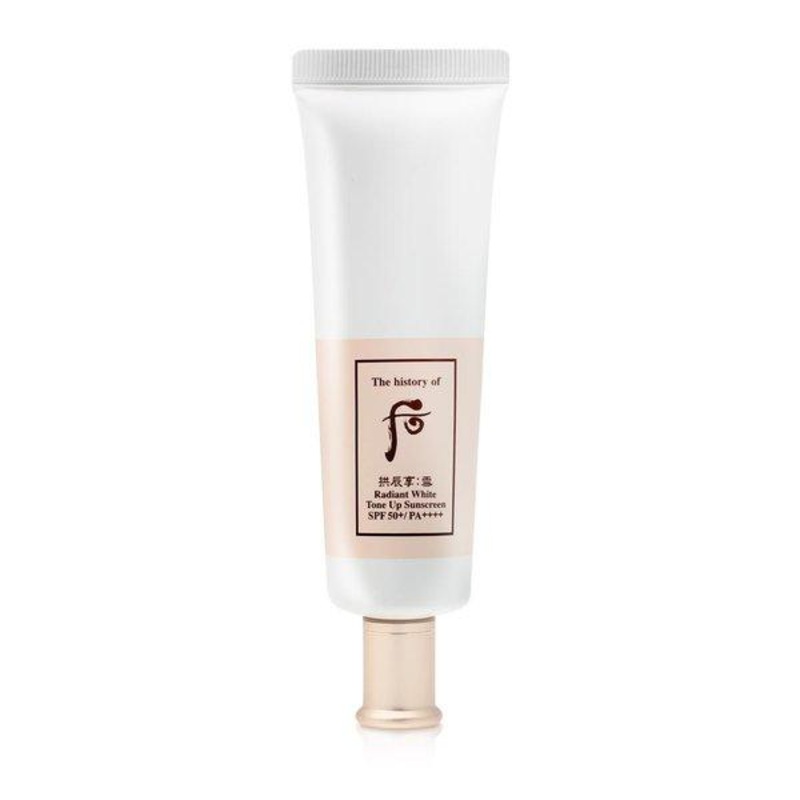 The History of Whoo Gongjinhyang Seol Radiant White Tone Up Sunscreen  50ml | Brightening Tone-Up & Sun Protection SPF