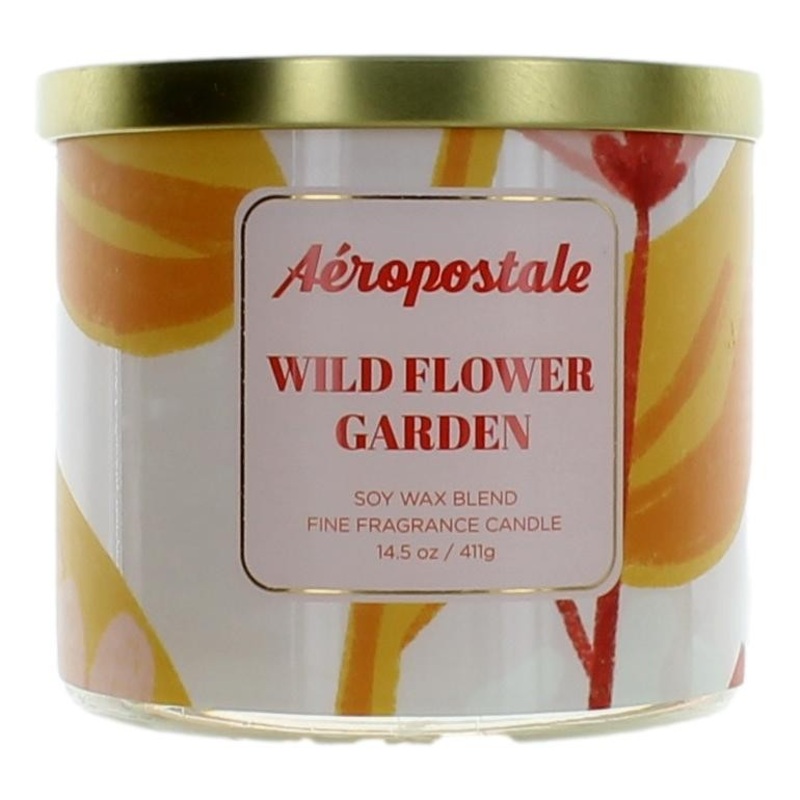 Aeropostale 14.5 oz Soy Wax Blend 3 Wick Candle – Wild Flower Garden
