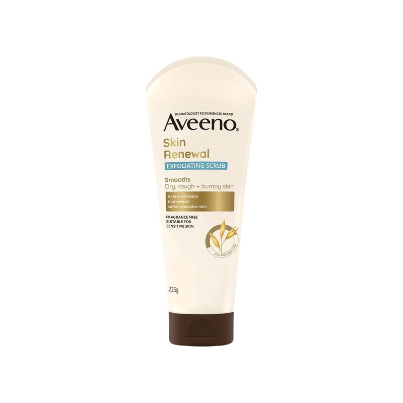 Aveeno Skin Renewal Exfoliating Scrub For Dry,Rough+Bumpy Skin 225g