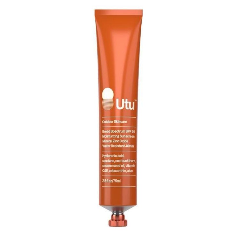 Utu Broad Spectrum SPF 30 Moisturizing Sunscreen  75ml | Hydrating & Protective Sunscreen with Sea Buckthorn & Hyaluronic Acid 75 ml