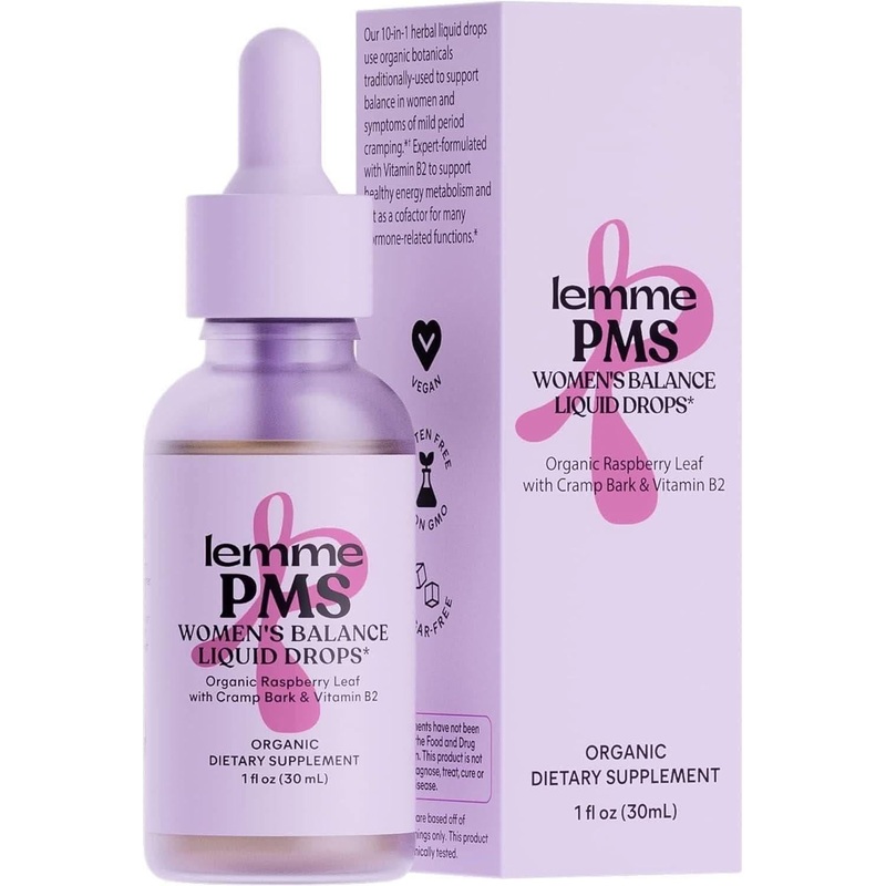 Lemme PMS Women’s Balance Liquid Drops  30ml | PMS & Mild Period Cramping Relief