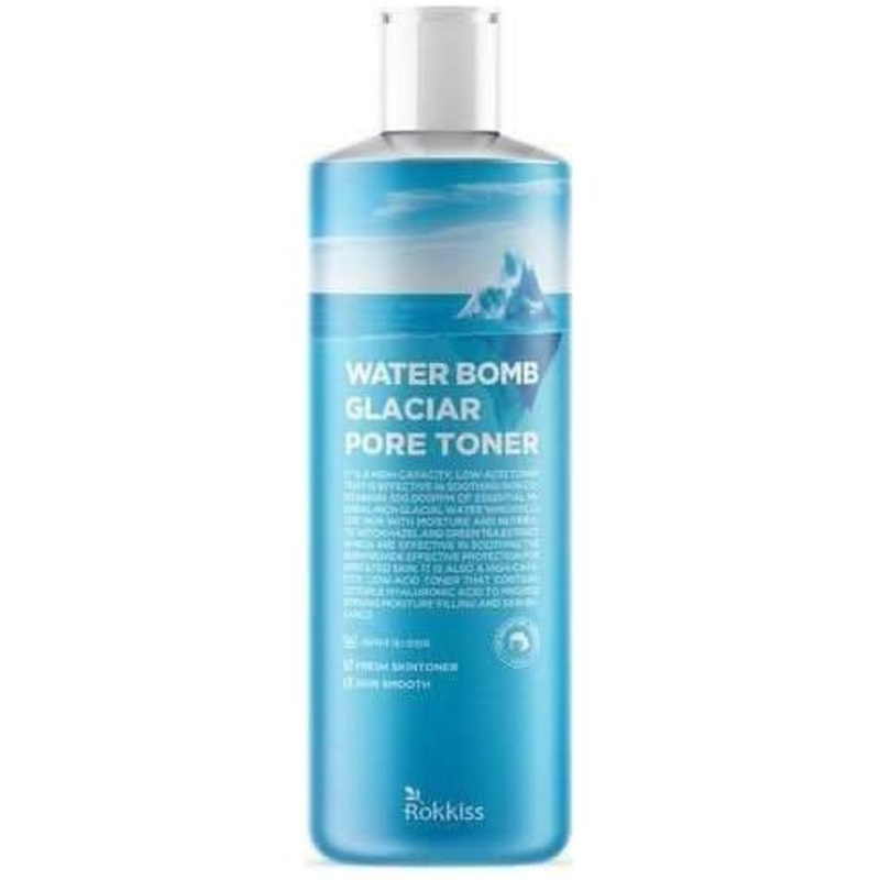 Rokkiss Water Bomb Glaciar Pore Toner  500ml | Hydrating & Nourishing Toner with Glacial Water