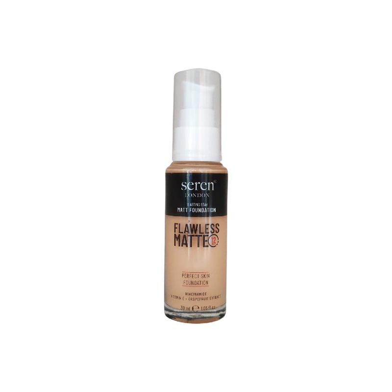 Seren London Flawless Matte Foundation With Niacinamide, Vitamin E + Grapefruit Extract 30ml cashmore-30