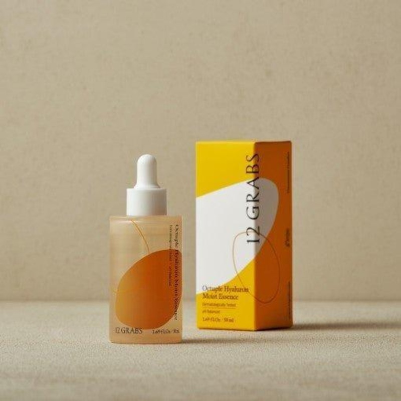 12GRABS Octuple Hyaluron Moist Essence  Intense Hydration & Skin Barrier Care (50ml)