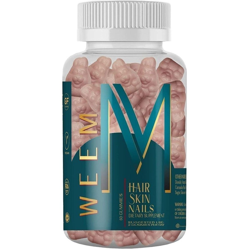 WEEM Hair, Skin, and Nails Gummies – 60 Count | Biotin & Vitamin-Enriched Beauty Support 1