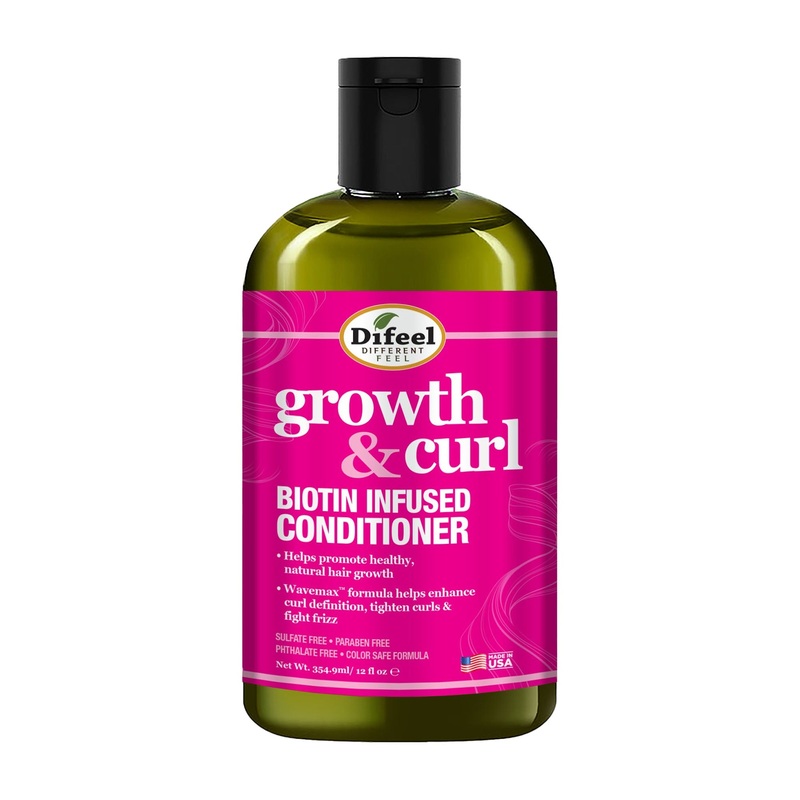 Difeel Growth & Curl biotin infused conditioner, 354.9 mL