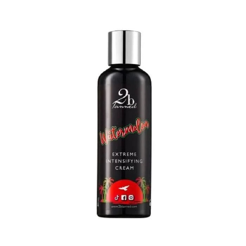 2bTanned Watermelon Extreme Intensifying Tanning Cream  200ml | Ultra-Hydrating Tan Accelerator with Shea Butter